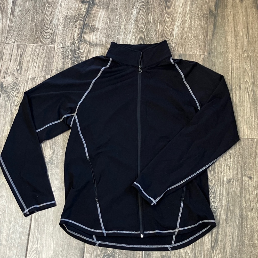 lululemon athletica Black Lightweight Zip-Up midweight Jacket